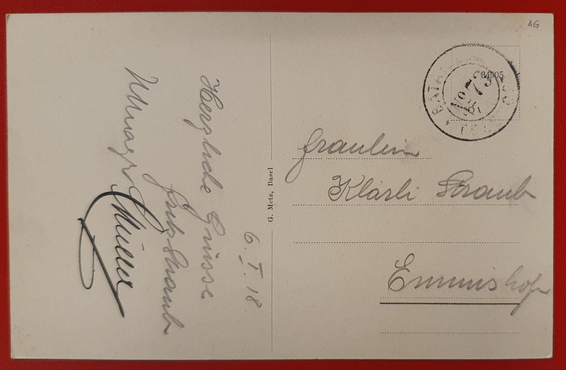 Ansichtskarten: Rheinfelden Hotel Adler – Gebraucht aus Kreuzlingen von Rschweiz1 1