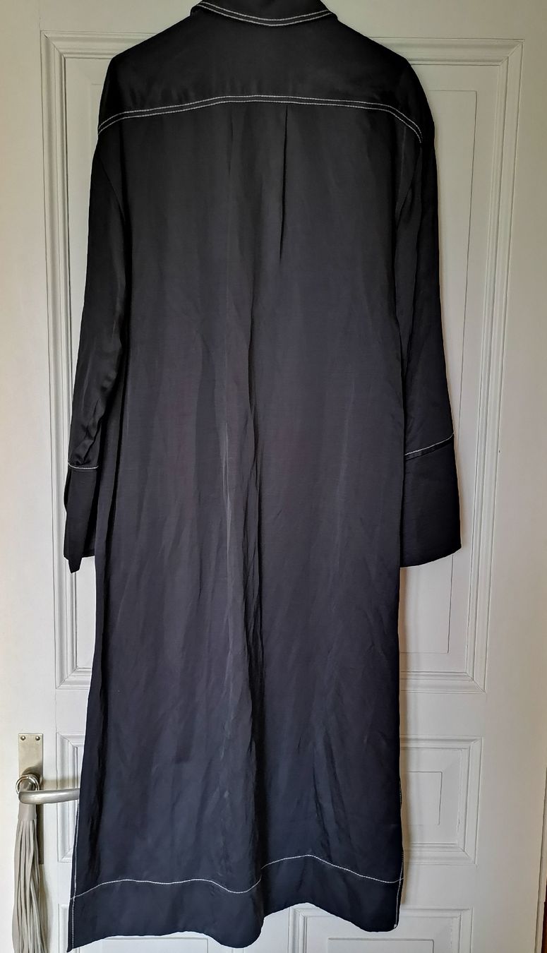 H&M Robes: Satin Viskose Leinen Hemdkleid H+M, neu – Neuf (Voir description) à Uerikon par pink_flamingo 2