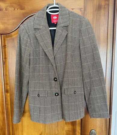 Damen Blazer Wissmach kariert braun Grösse 42 gebraucht