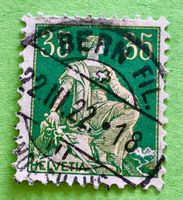 Nr.111 Sitzende Helvetia mit Schwert GESTEMPELT   