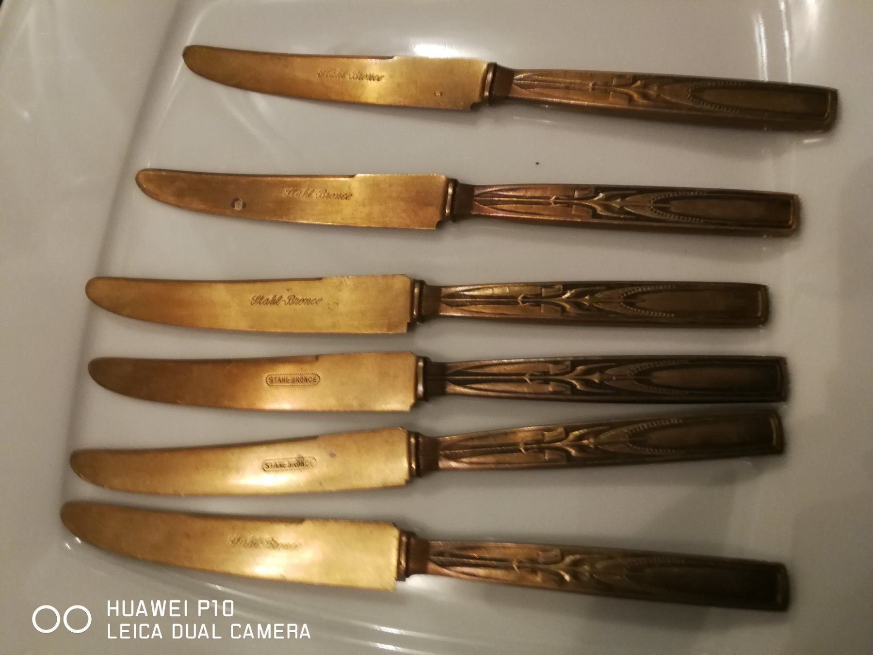 Coltelli da cucina: Bronce Brotaufschtrich Messer Jugendstil – Usato da Basel venduto da Ga12345 3