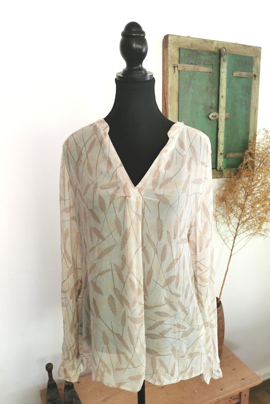 Nile Camicette: Nile zarte Viscose Bluse Gr. S/M – Usato da gachnang venduto da tibus1