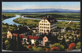 Böttstein, Schloss aus der Vogelschau