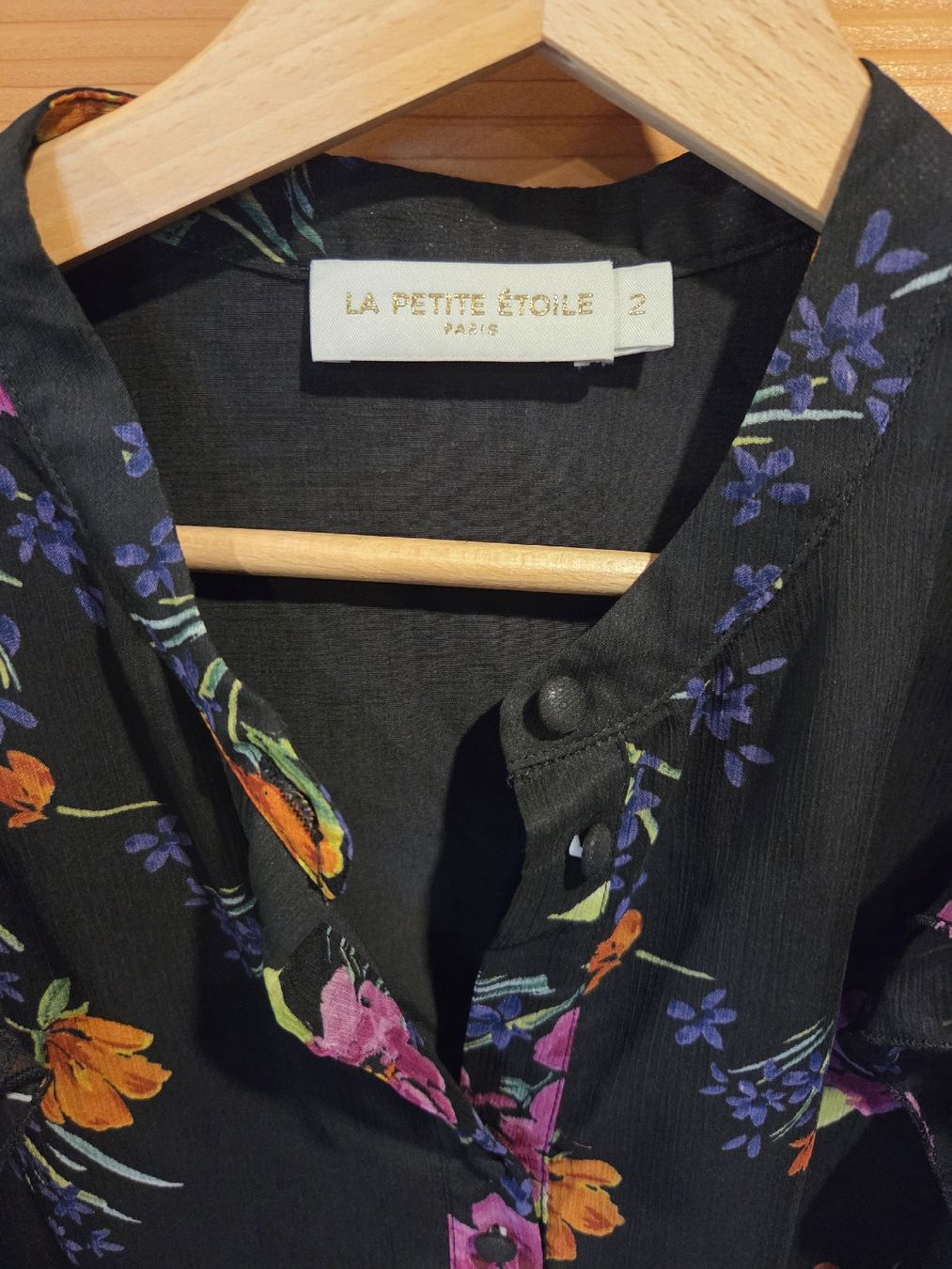 Camicette: La Petite Étoile Paris - Bluse mit Blumenmuster, Gr. 2 – Usato da Herbetswil venduto da ursjoel 1