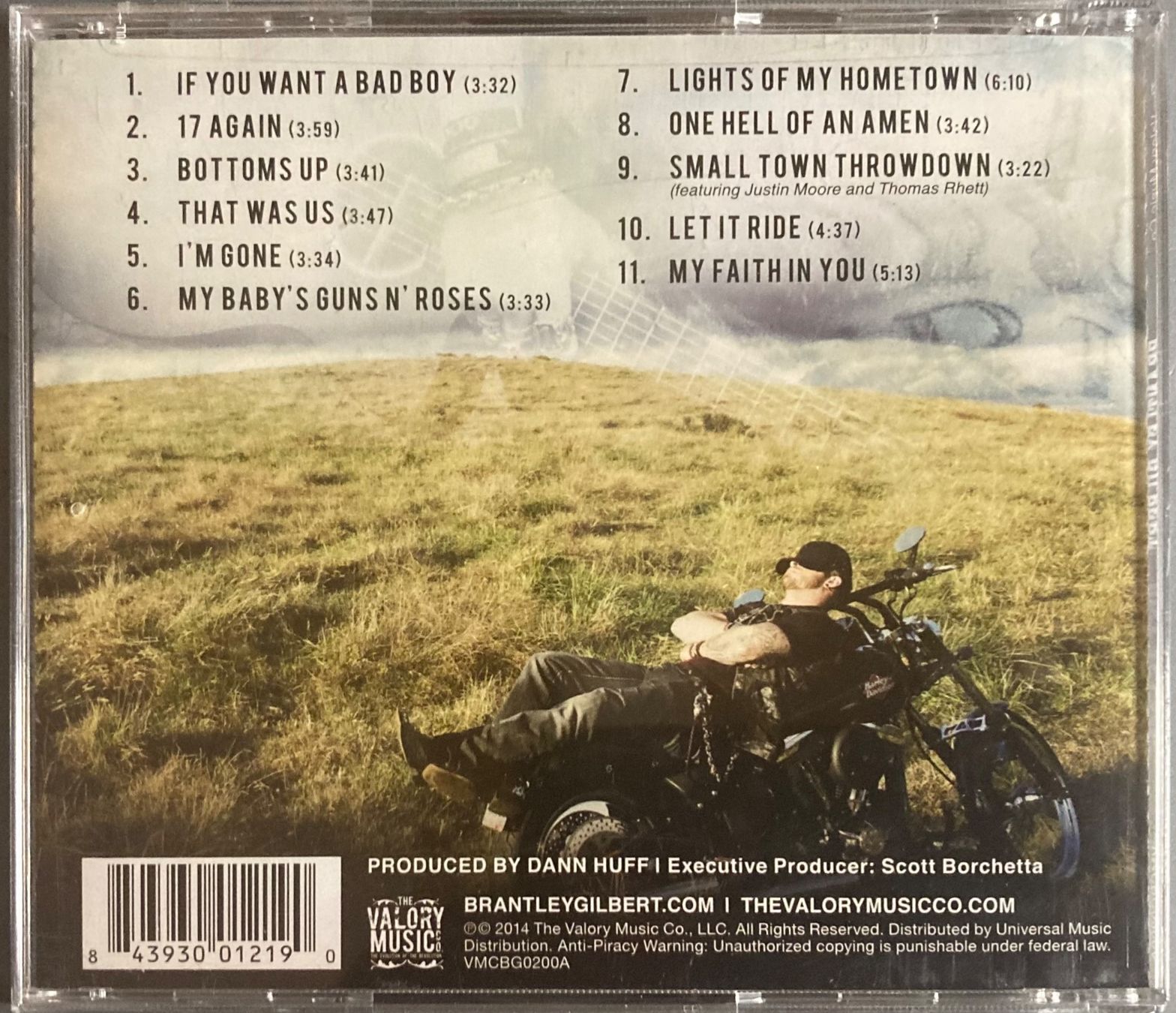 CDs: BRANTLEY GILBERT - JUST AS I AM – D'occasion à Poliez-Pittet par Newtown-Records 1