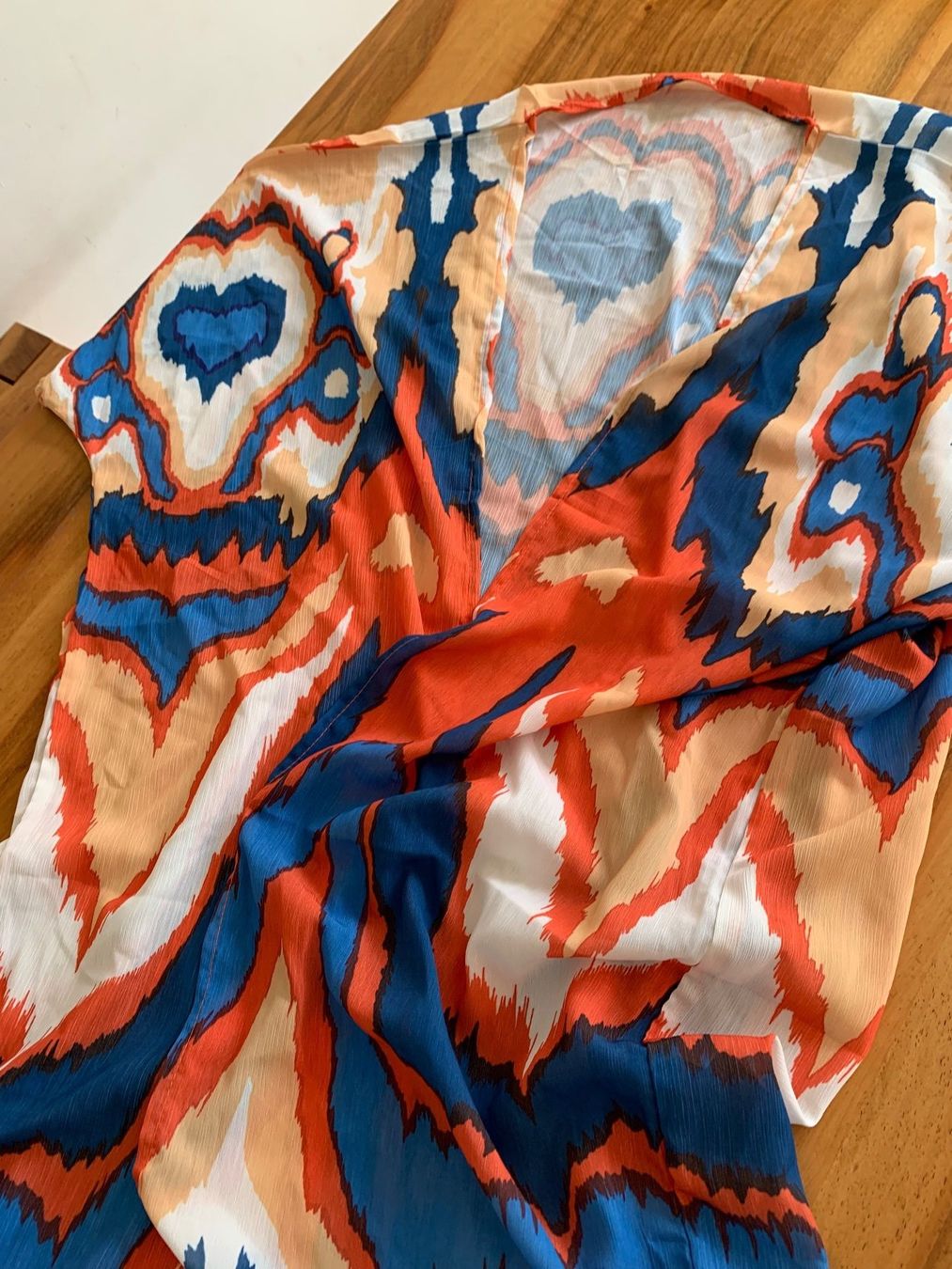 Internationale Kunst: Wunderschöner Stand Kimono Longbluse Grösse 1Size Kunterbunt – Neu (gemäss Beschreibung) aus Meiringen von luanik 1
