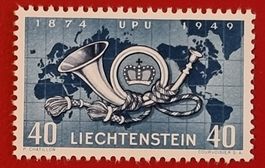 LIECHTENSTEIN 227 UPU 75 J. WELTPOSTVEREIN 1949** POSTFRISCH