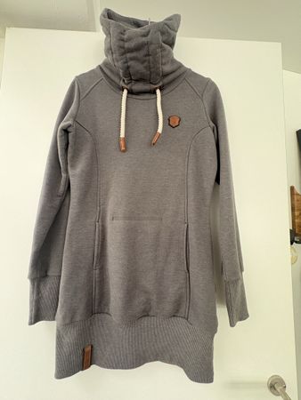 Warme Naketano Kapuzenpullover Kleid, Gr. M