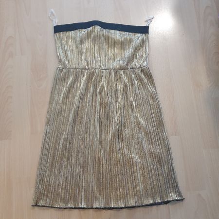 neues Yes or No Plissekleid, gold