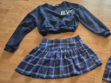 Rock mit Pullover Mädchen Gr.158