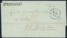 ZG Steinhausen - Stabstempel - Zug - Brief