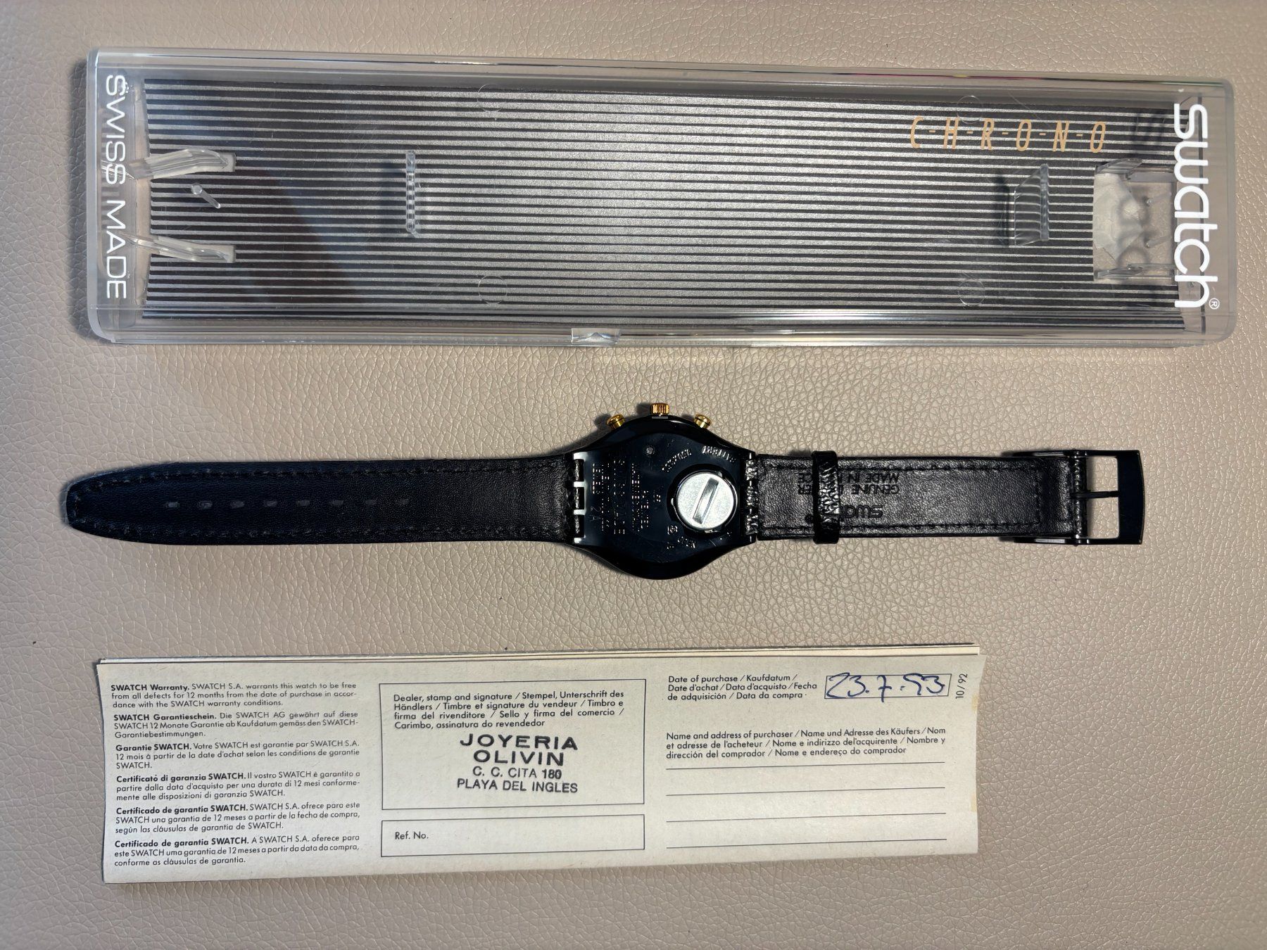 Swatch Orologi: Swatch SCB 109 Colossal – Nuovo e nell'imballaggio originale da Jona venduto da Greifzu 1
