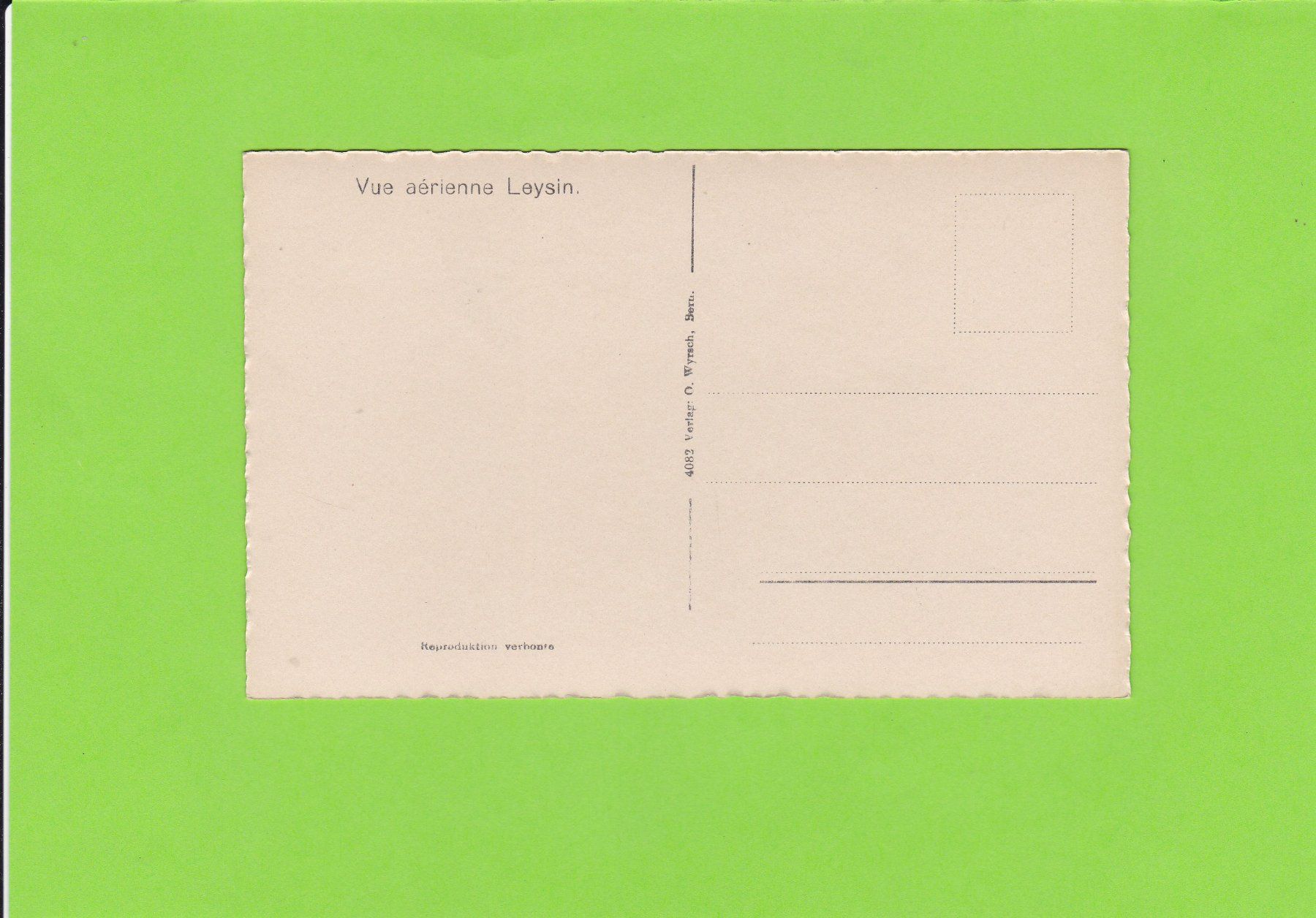 Cartoline postali: Vue aérienne, Leysin – Usato da St. Peterzell venduto da neckertal 1