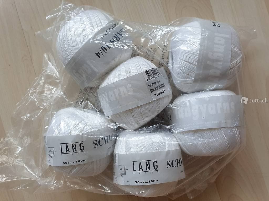 Lana: 6 knäuel Lang Schulgarn 10/4, Häckelgarn – Usato da Schönengrund venduto da lia_t65g
