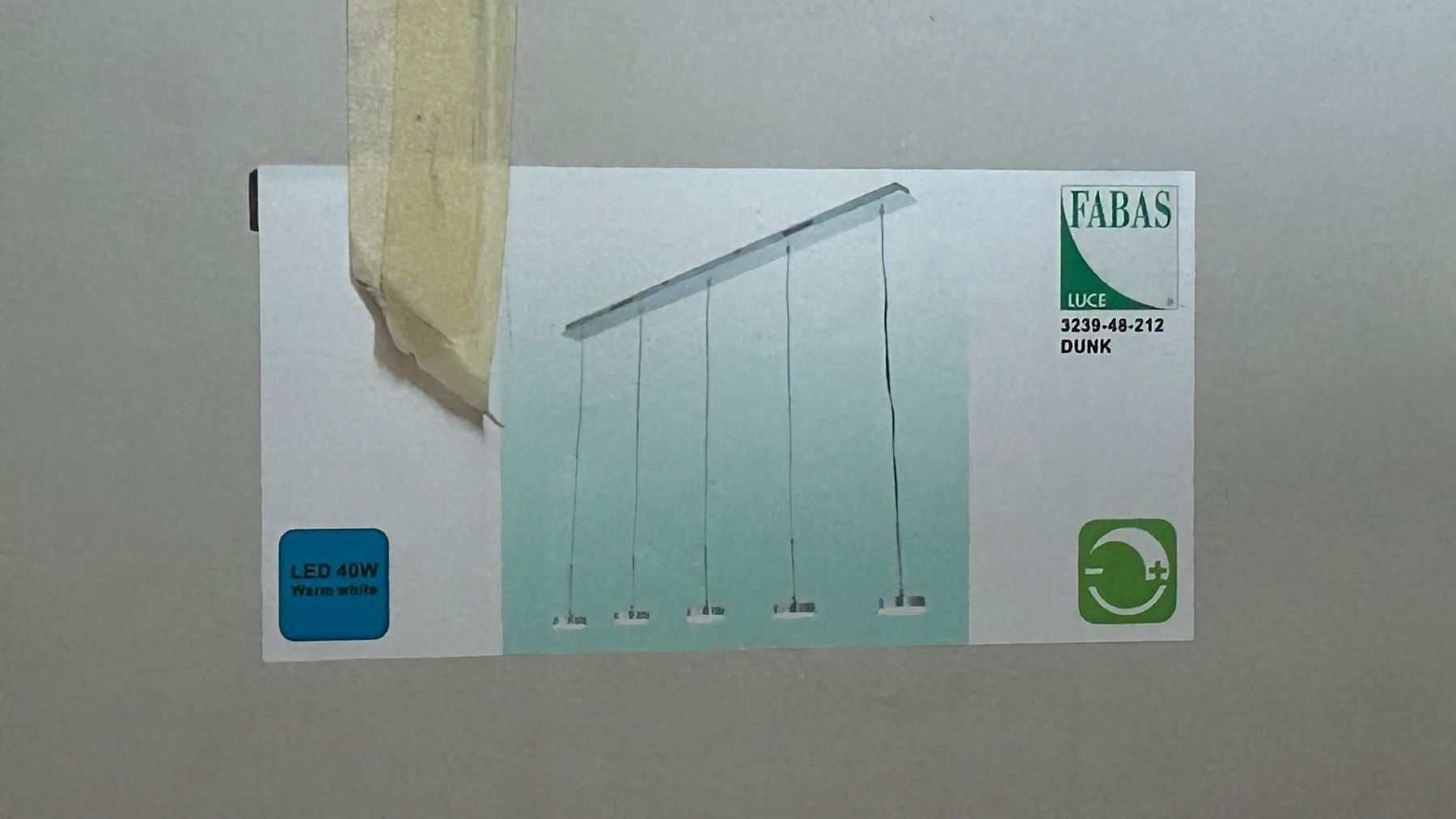 Lampadari & plafoniere: FABAS LUCE, Dunk Pendelleuchte, NEU – Nuovo e nell'imballaggio originale da Le Châble / VS venduto da Ursaban