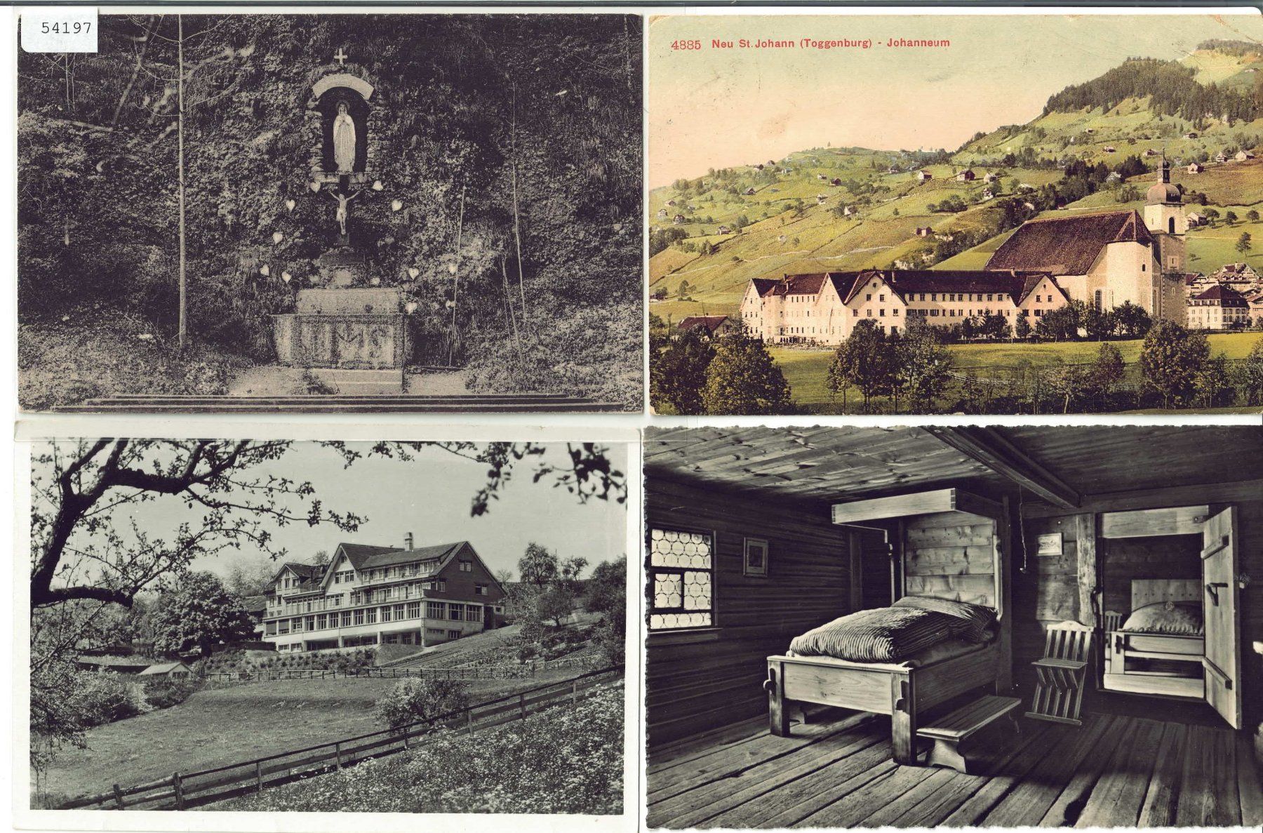 Cartoline postali: 4 AK - Toggenburg – Usato da Ettingen venduto da Kartenplanet