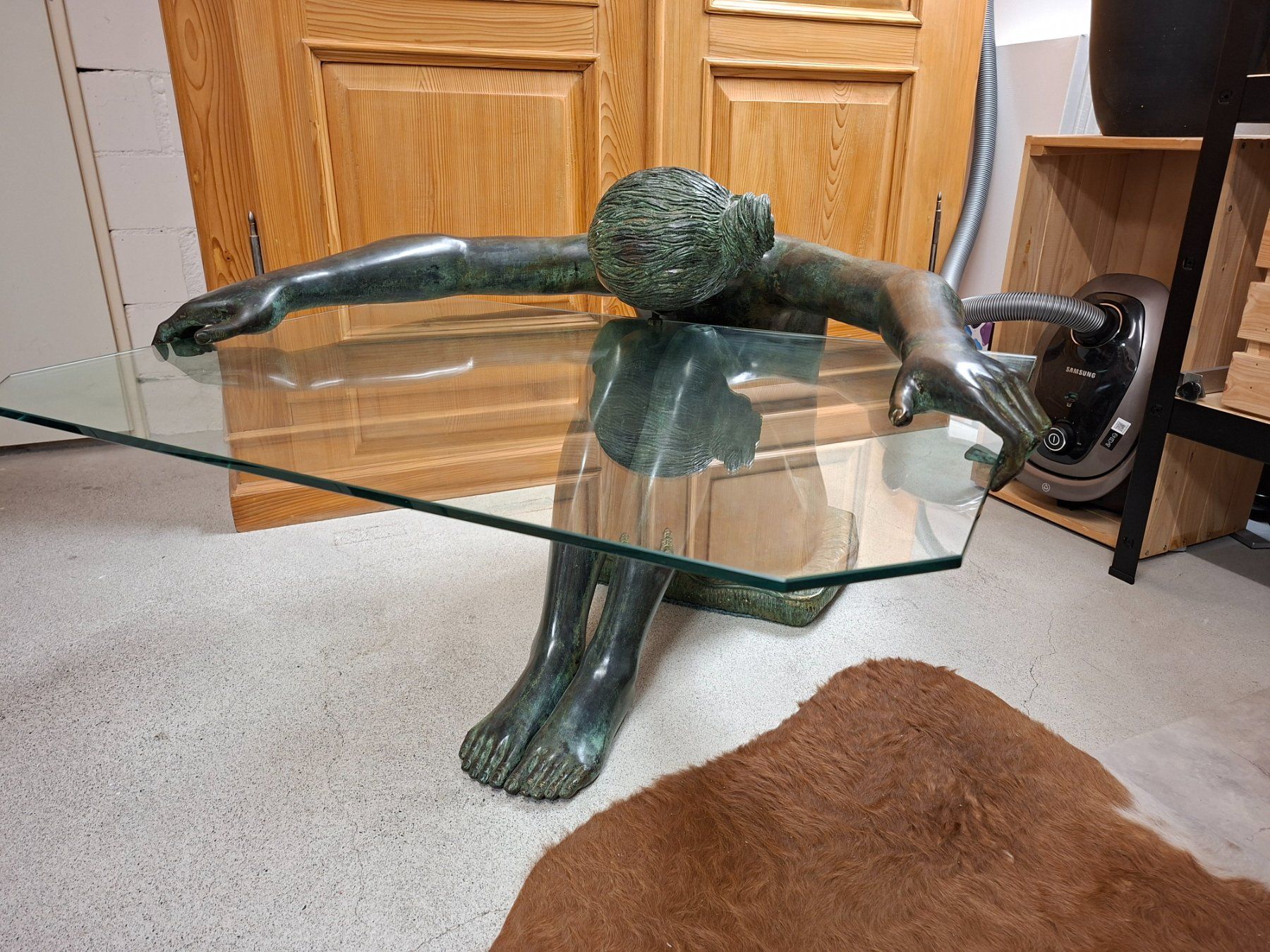 Sculptures & Statues: couchtisch mit bronze Skulptur – D'occasion à Birmensdorf ZH par Roman59 1