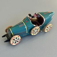 Jouet ancien 1980 Bugatti T35 Ballon Cord