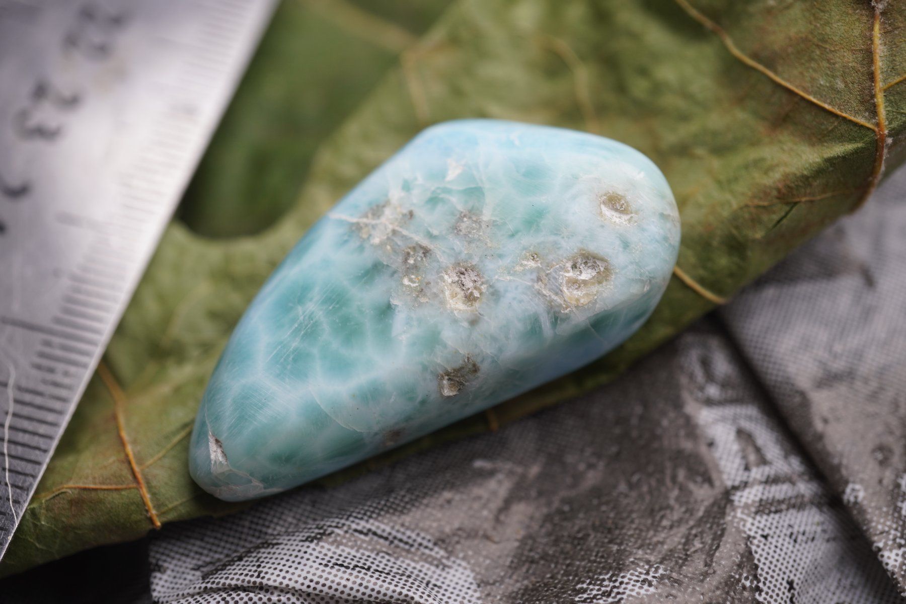 Pietre preziose: Grosser Larimar mit schönem Muster – Nuovo (secondo la descrizione) da Eschenbach SG venduto da topstone 1