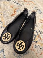 Tory Burch Ballerinas Leder Schwarz Grösse 41 guter Zustand