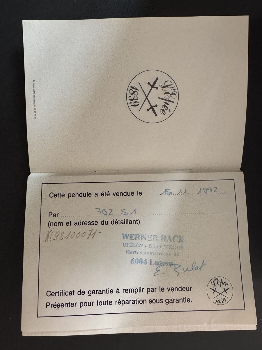 Sveglie: L‘Epée 1839 Reiseuhr – Usato da Luzern venduto da lubycia 9