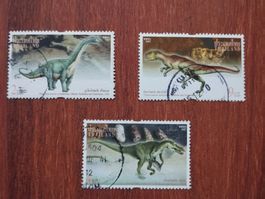 Thailand - 3x Dinosaurier 1997