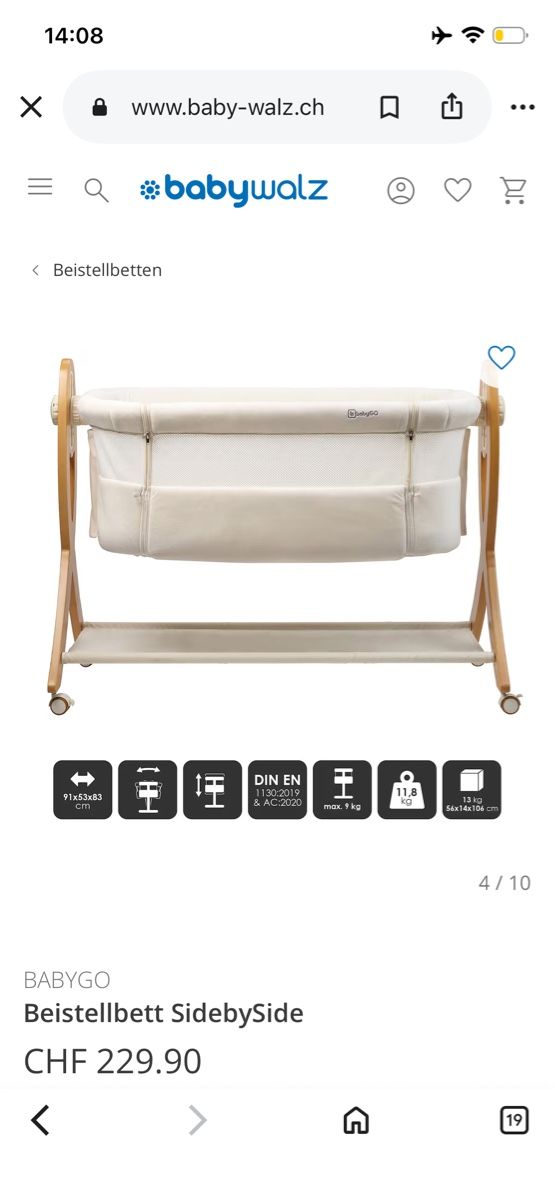 Lits: Beistellbett SidebySide – D'occasion à Meggen par pes_zv87 3