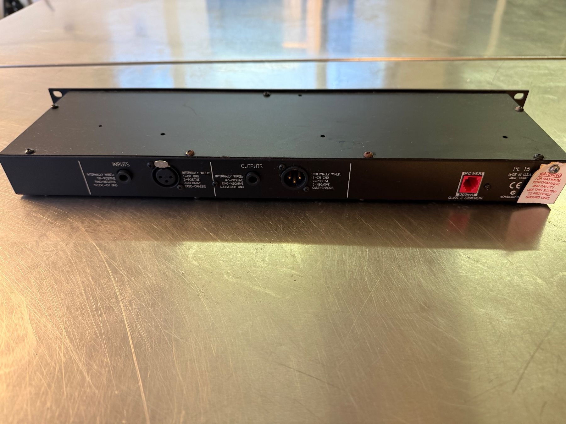 Rane Equalizzatori: RANE PE 15 – Parametric Equalizer (Profi-Rackgerät) – Usato da Zürich venduto da raymusic 3
