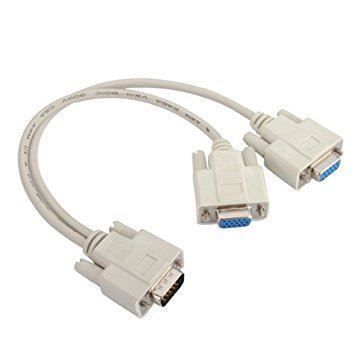 SVGA VGA Monitor Verteiler Y Splitter Kabel LCD Adapter 15 P 1