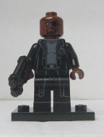 LEGO Super Heroes sh0585a " Nick Fury - Gray Sweater and ...