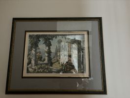 Lithographie couleur, signée, encadrée