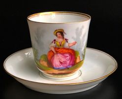 BIEDERMEIER PORZELLAN-TASSE