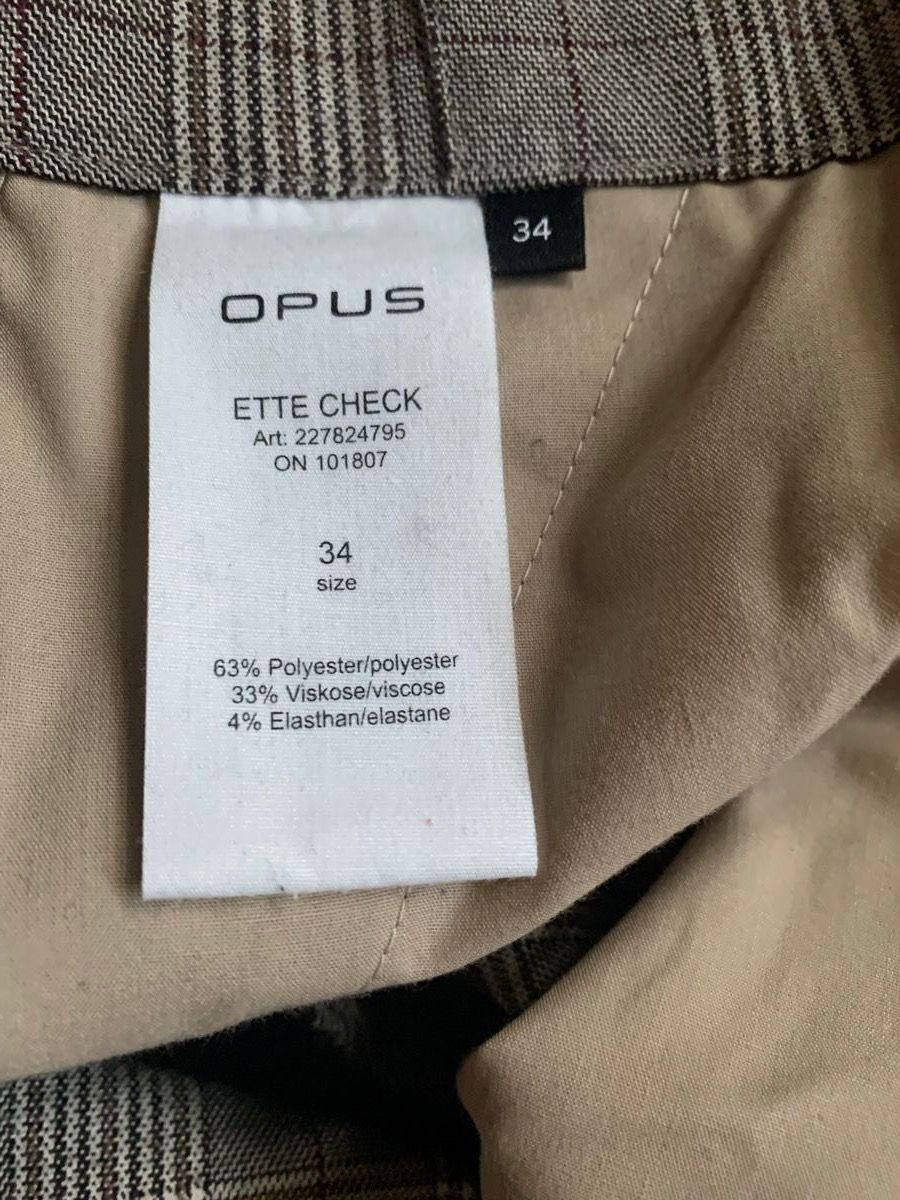 Opus Pantaloni: Karo-Stoffhose von Opus, Gr. 34 – Usato da Zürich venduto da Nora321 6