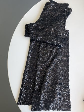 Zara Pailletten Hose, neu mit Etikett, Grösse L, Flare 49