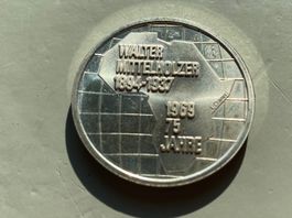 Silbermedaille Walter Mittelholzer Silber .900