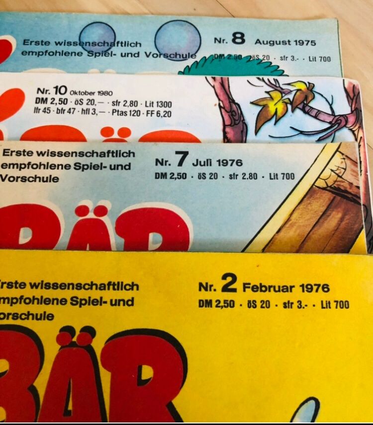 Fumetti: 4 Bussi Bär Comic Comicheftli 1976 Heftli Zeitschriften – Usato da Frauenfeld venduto da Babytimmy 2