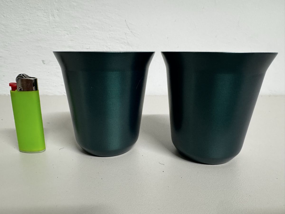 Nespresso Tassen: Nespresso isolierte PIXIE Lungotasse (ca. 160 ml) Metall – Neu (gemäss Beschreibung) aus Zürich von Nobs1 2