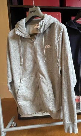 Nike Kaputzenjacke, grau, XS