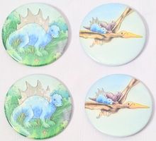 Vintage Pin / Butten - Der kleine Dino - Marcus Pfister