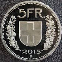 5 Franken 2015 stgl. / aus Münzsatz
