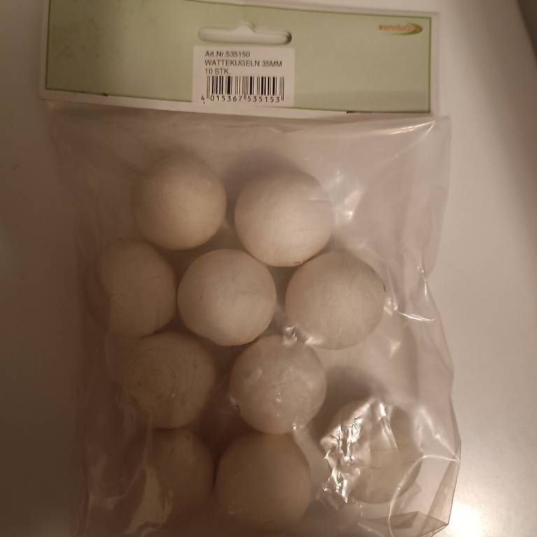 Tutte le decorazioni: 30 Boules en ouate 35mm percées – Nuovo e nell'imballaggio originale da Cornaux NE venduto da Mimi983