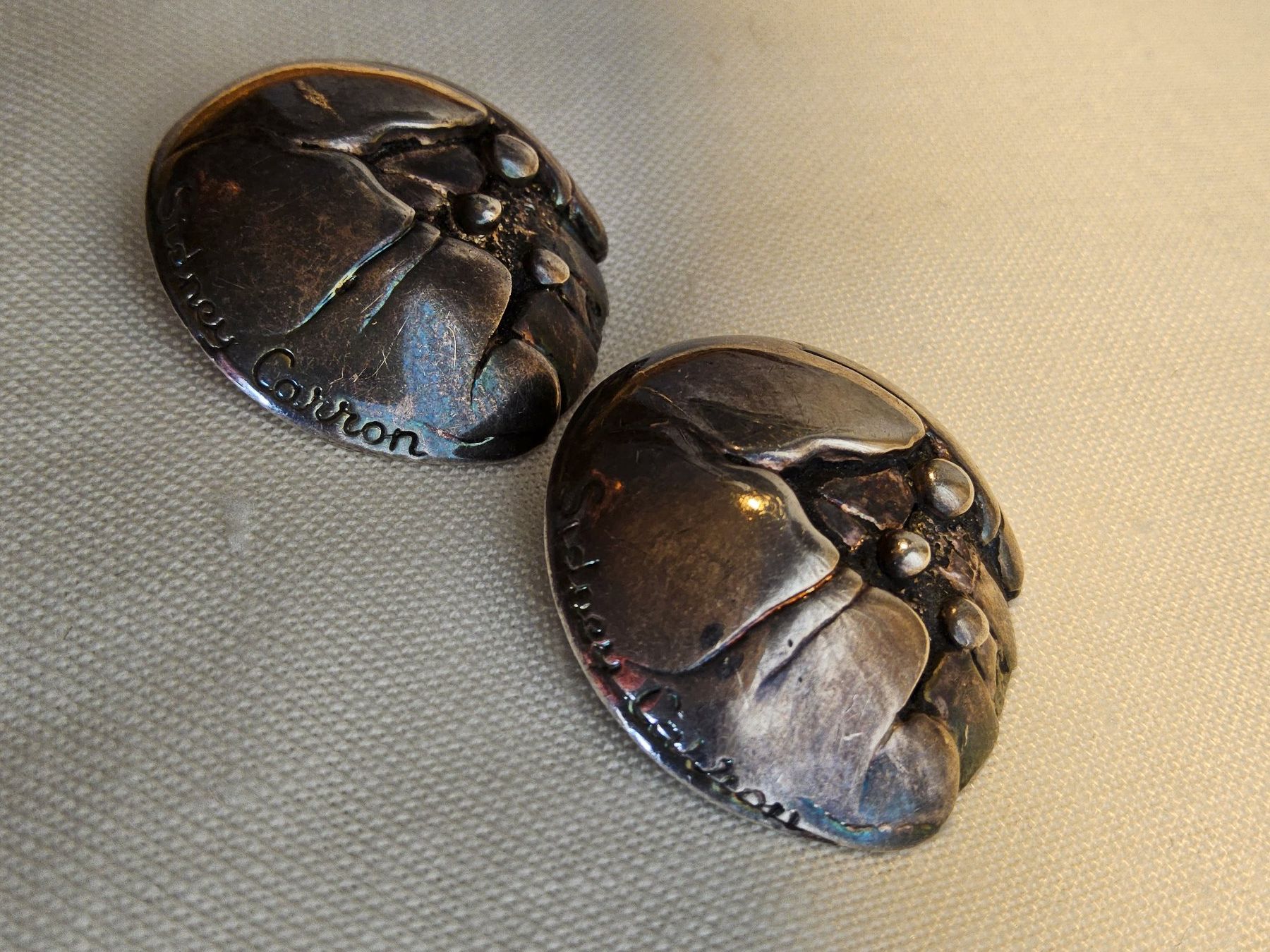 Ohrringe & -stecker: Vintage Sidney Larron Paris signierte Ohrclips – Gebraucht aus Zürich von SciTec 1