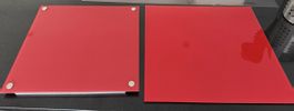 2x rote Magnettafel