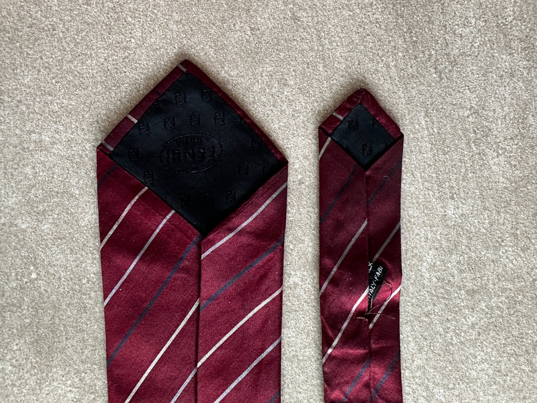 Fendi Krawatten: Vintage silk tie Fendi – Gebraucht aus Lugano von _tuttifrutti_ 2