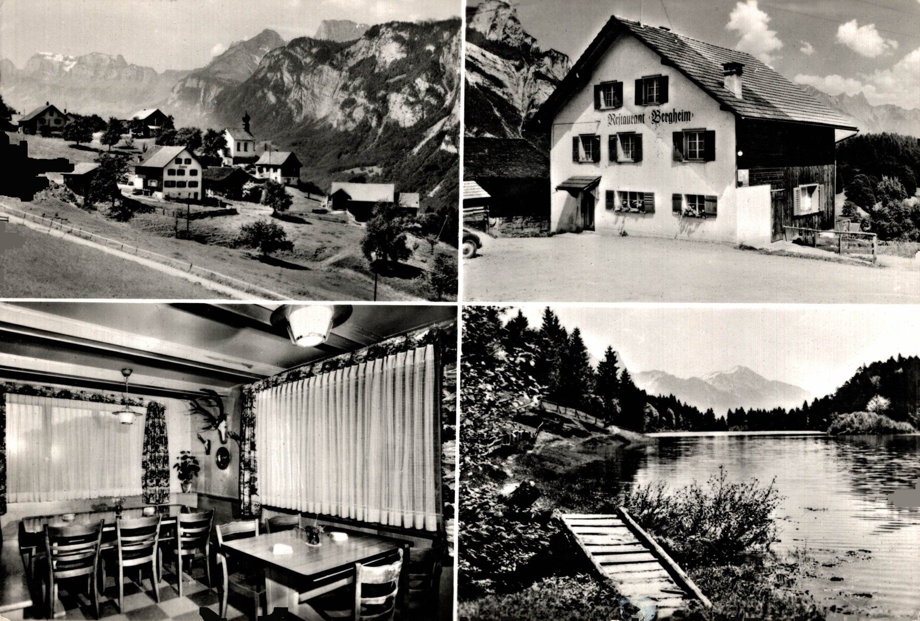Cartoline postali: Restaurant Bergheim Mädris ob Mels SG – Usato da Bronschhofen venduto da Astore