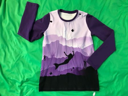 Meerjungfrauen Shirt langarm Gr. 146 NEU