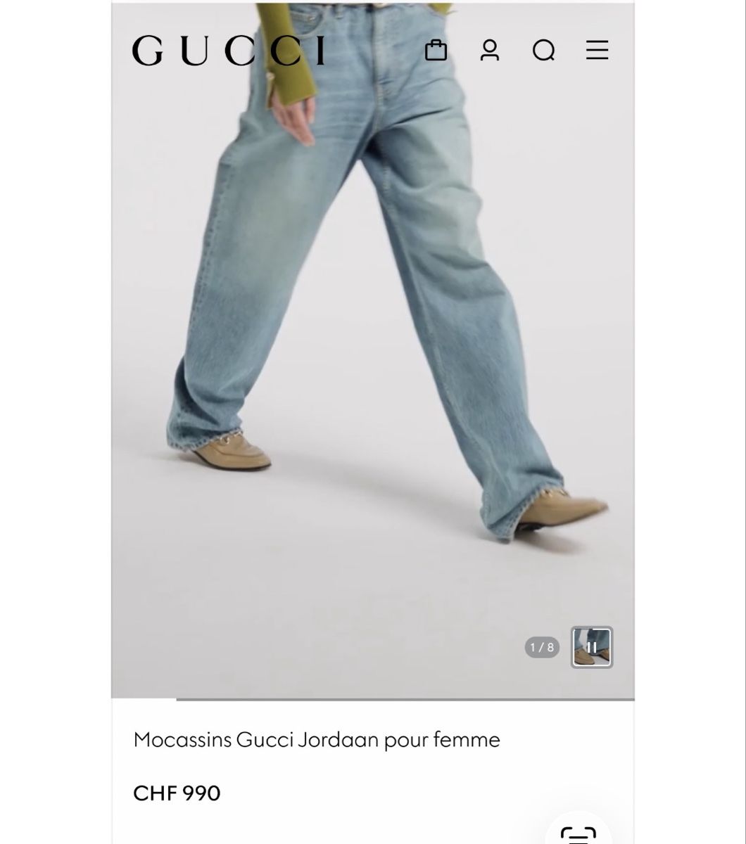 Gucci Scarpe da donna: Mocassins Gucci classiques en cuir beige – Usato da La Chaux-de-Fonds venduto da GabrielaKlein 2
