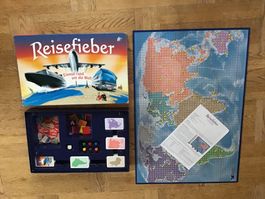 Reisefieber Brettspiel einmal rund um die Welt komplett