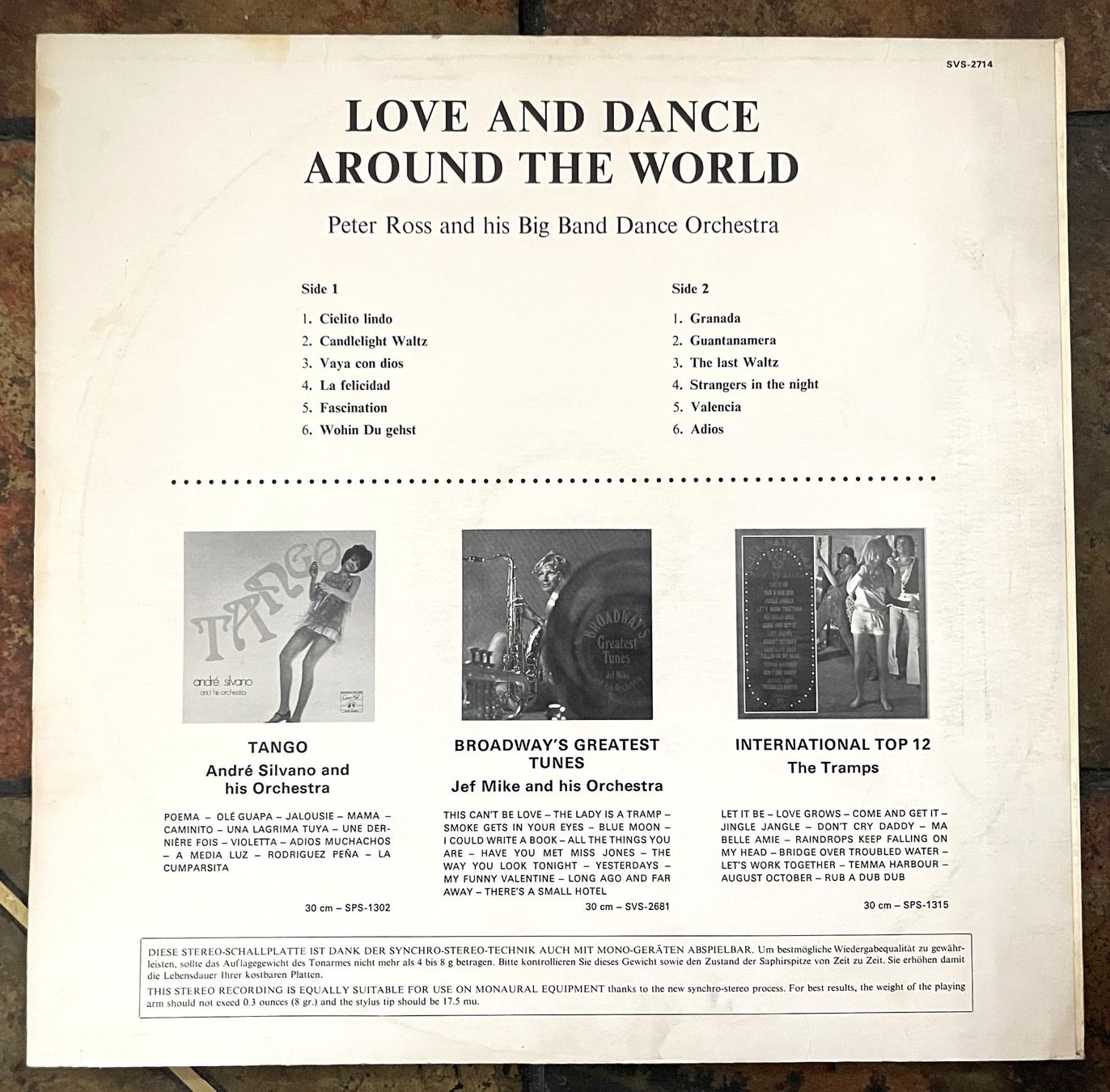 Schallplatten: Love And Dance Around The World Vinyl – Gebraucht aus Oftringen von vuc_frq6 1