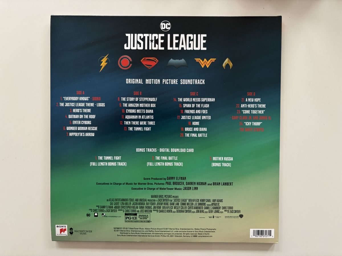 Dischi in vinile: Justice League - Soundtrack 2LP Blue/Black – Nuovo (secondo la descrizione) da Zug venduto da din_j97m 1